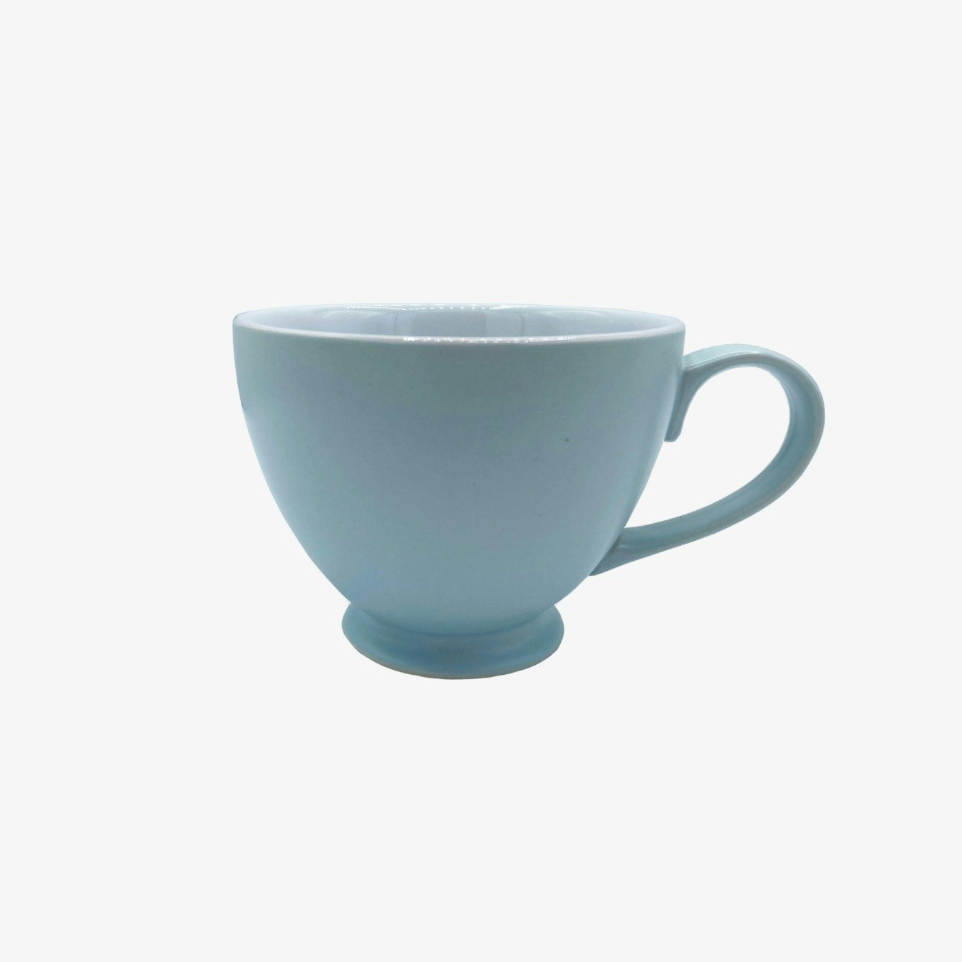 Stoneware Teacups - Ice Blue - Set of 6 by Plint
