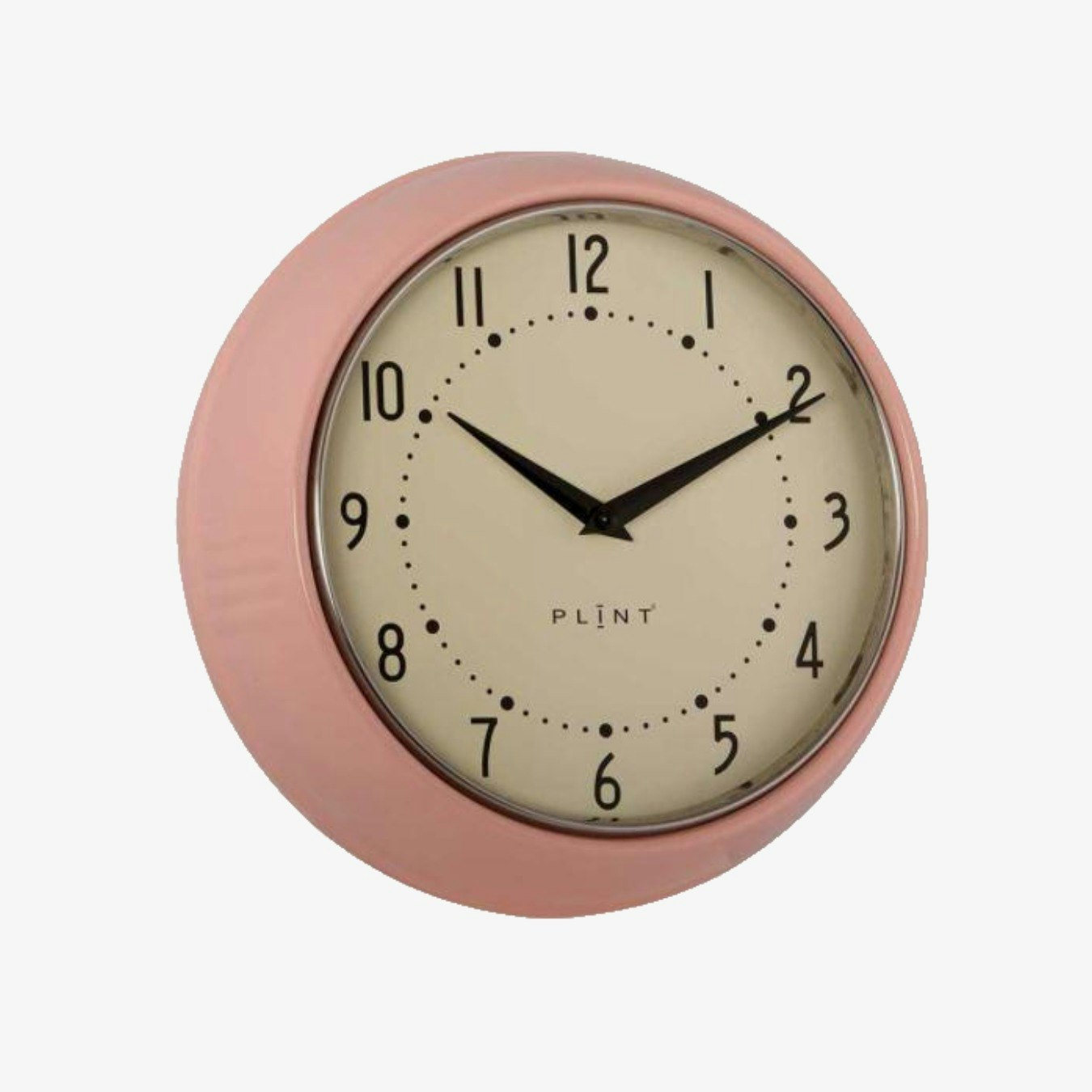 Retro Wall Clock - Rose Pink by Plint