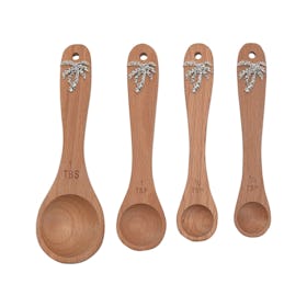 Hestia Set of 4 Measuring Spoons Palm Tree