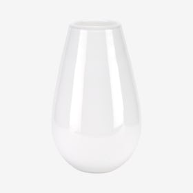 Opaque Glass Vase - White