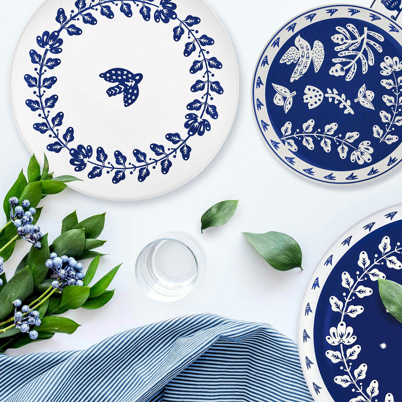 Bloom Collection Dinner Plates - Set of 6 by Rozi UK