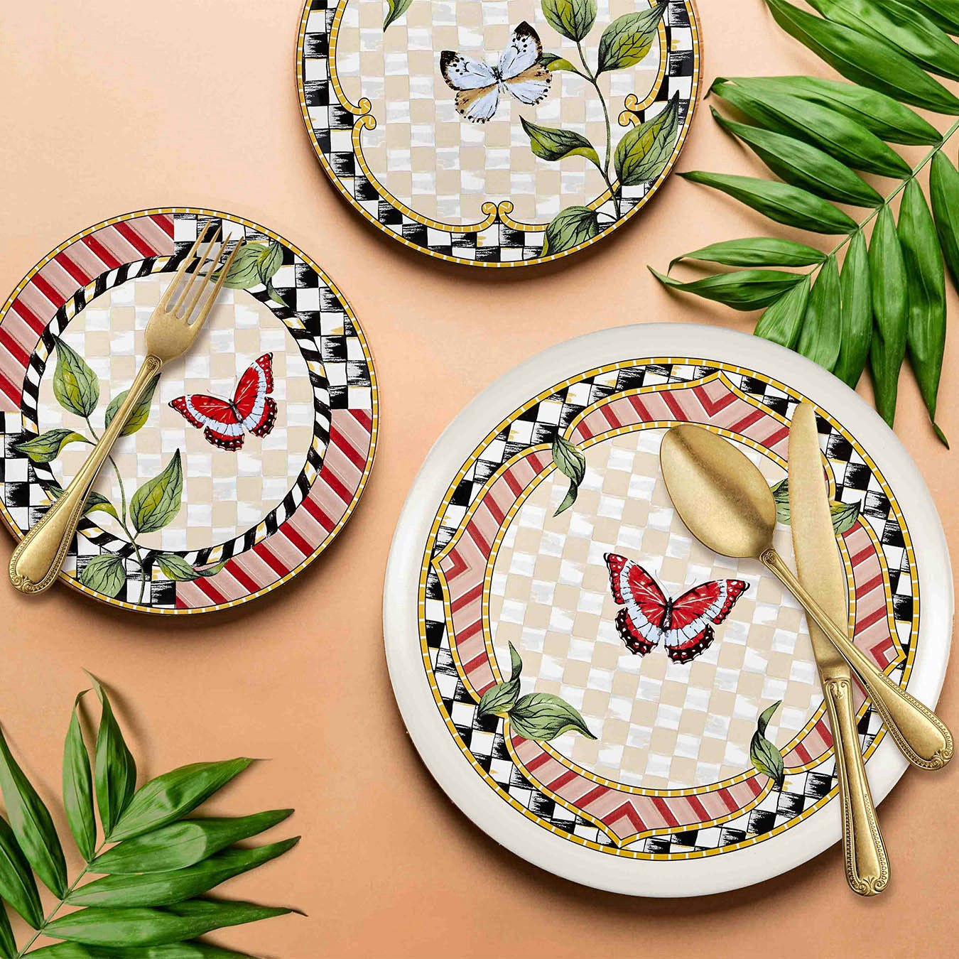 Jardin Collection Round Serving Platter by Rozi UK