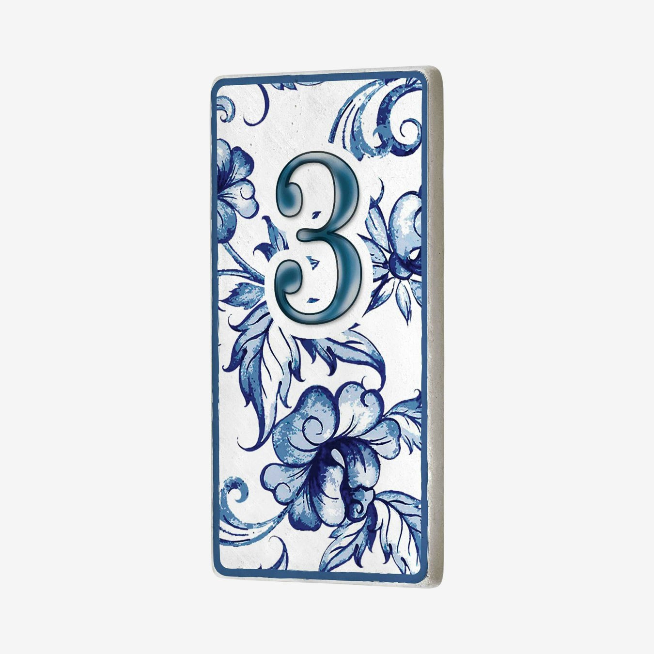 Fleur House - Blue - Number 3 by Rozi UK