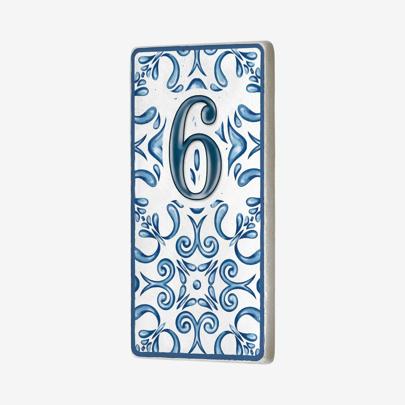 Fleur House - Blue - Number 6 by Rozi UK