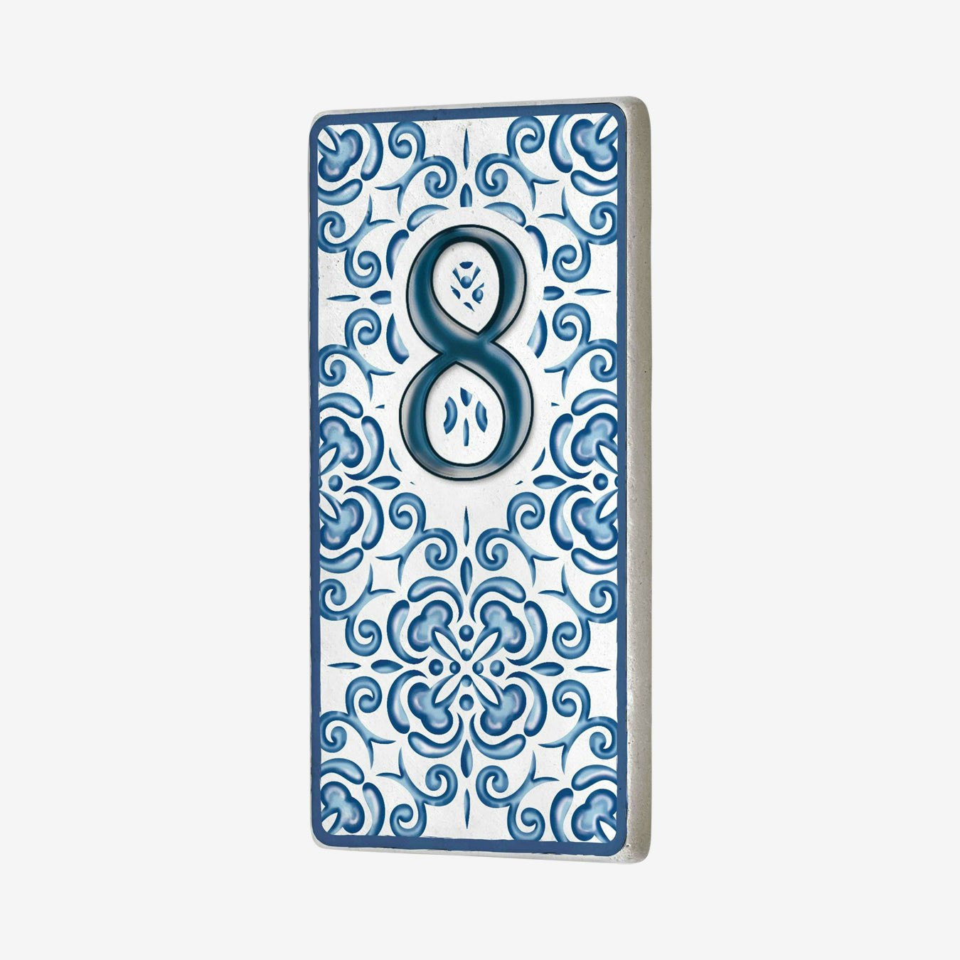 Fleur House - Blue - Number 8 by Rozi UK