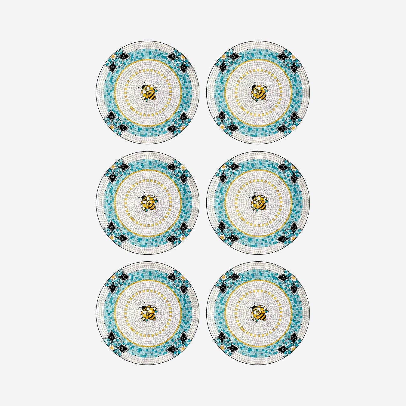 Patio Collection Side Plates - Set of 6 by Rozi UK