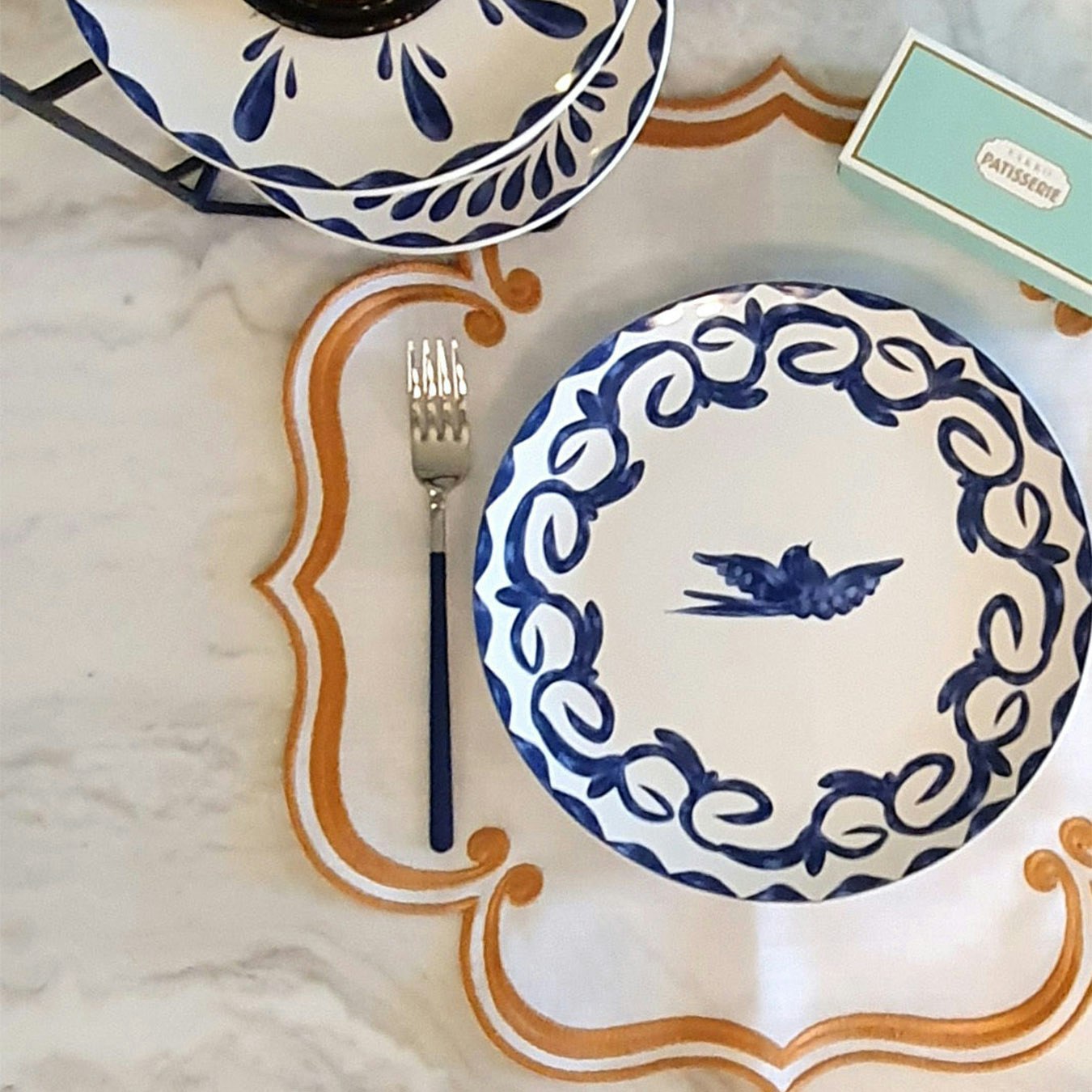 Azur Collection Dinner Plates - Set of 6 by Rozi UK