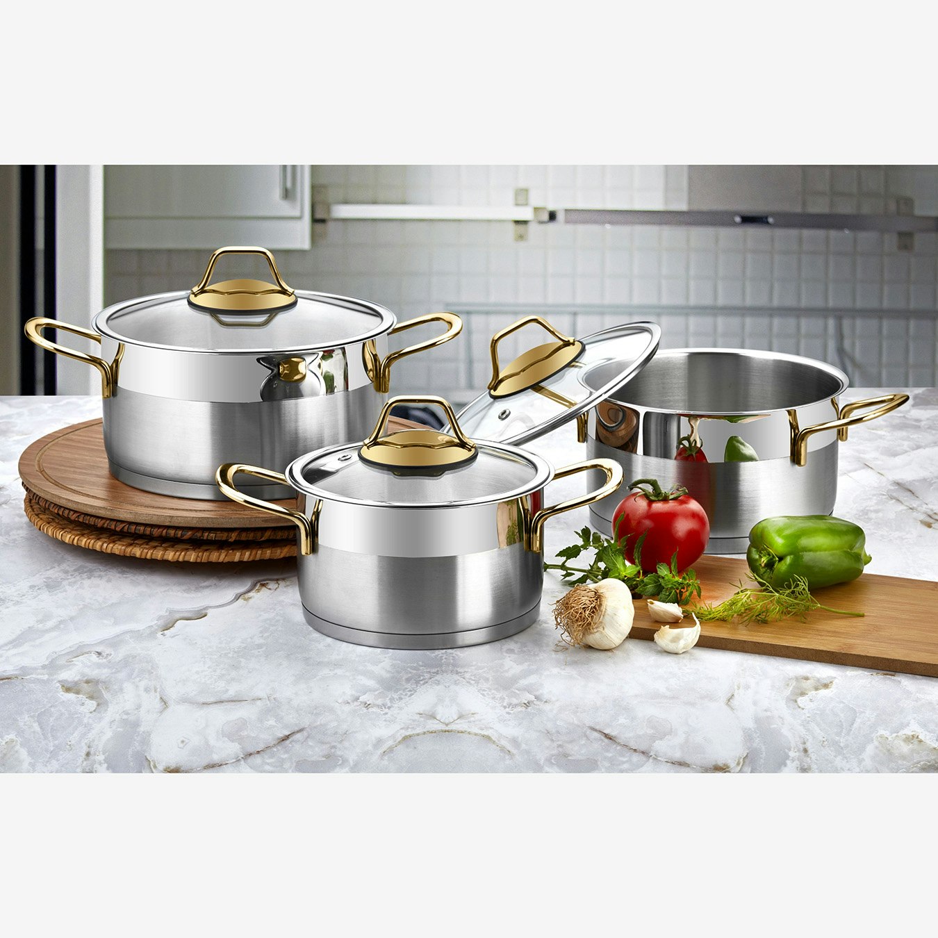 Luna Collection 6-piece Mini Cookware Set by Rozi UK