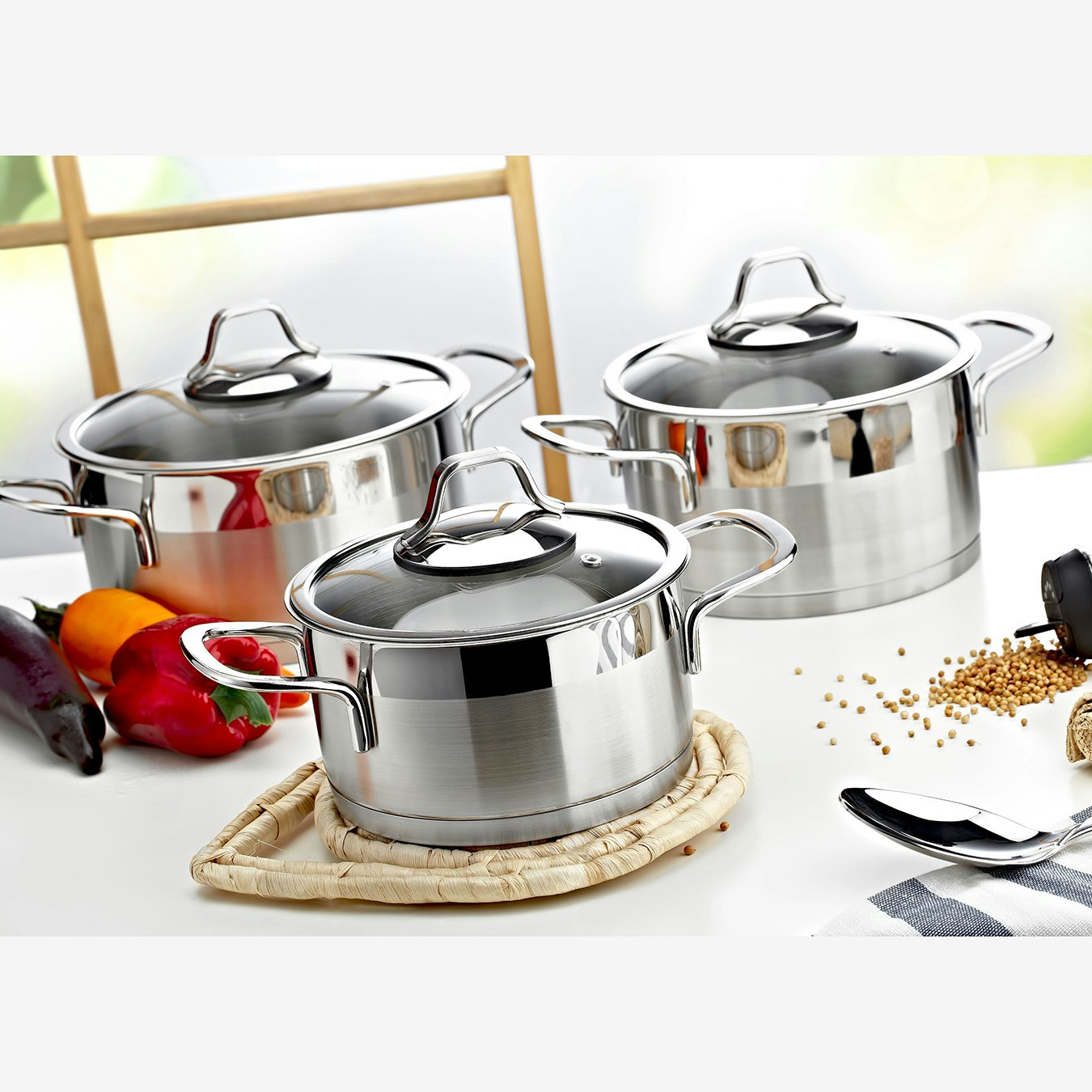 Luna Series 6-piece Mini Cookware Set by Rozi UK