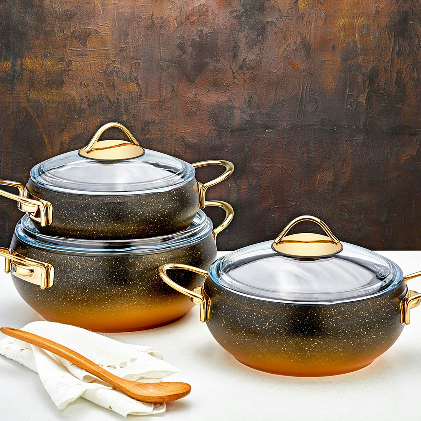 Alya Series 6-Piece Non-Stick Cookware Set by Rozi UK