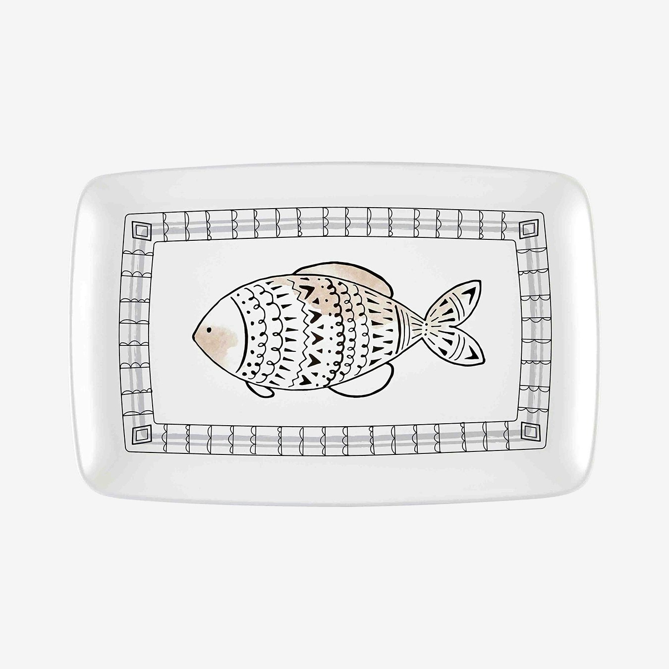 Wish Collection Rectangular Serving Platter by Rozi UK