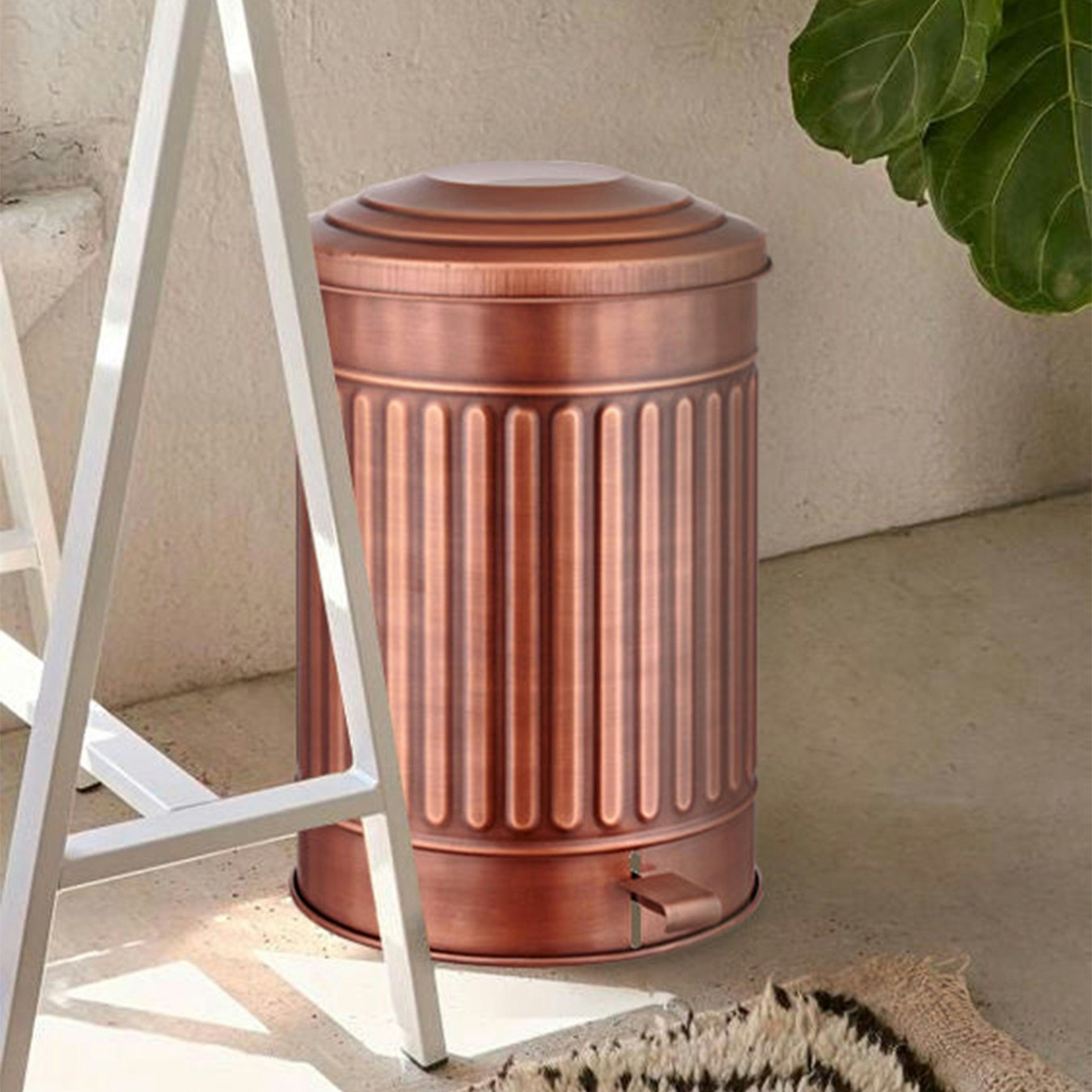 Step On Rubbish Bin - Copper by Rozi UK