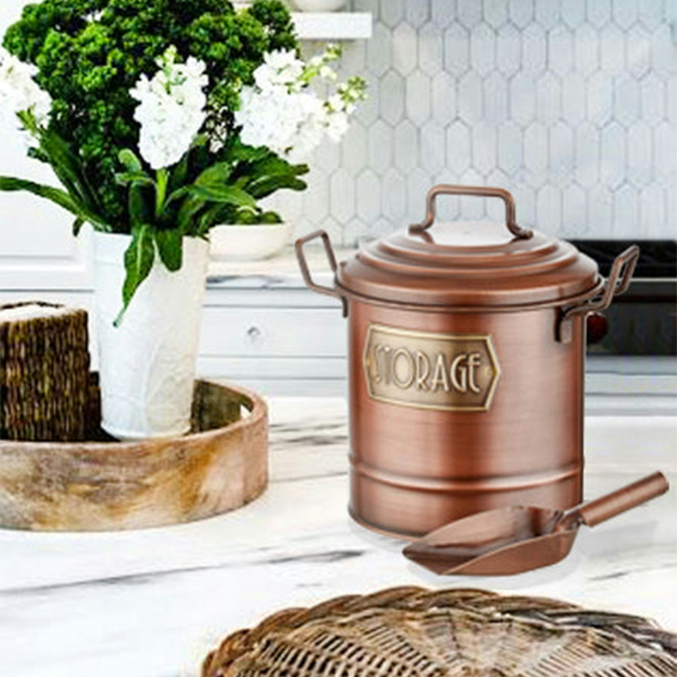 Kitchen Storage Bin - Copper by Rozi UK