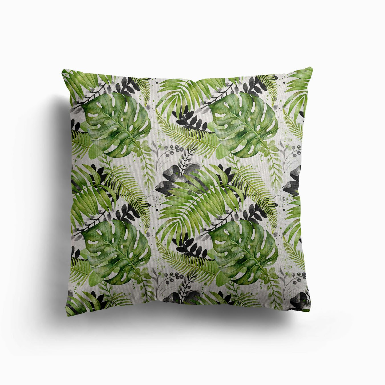 Tropical Leaves Canvas Cojín