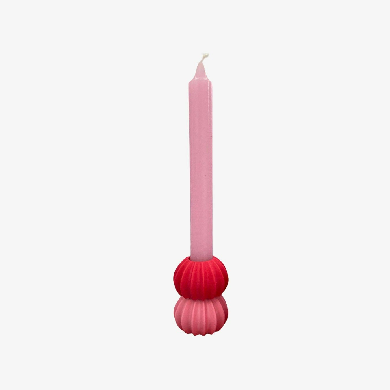 Urchin Candleholder - Pink / Red - Set of 2 by Happy Rooms Home Decor