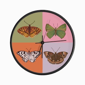 Butterflies Clock