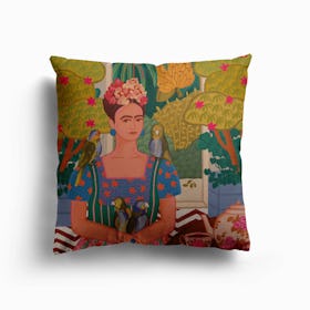 Frida Canvas Cushion