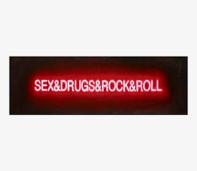 Sex&Drugs&Rock&Roll Neon Art Print