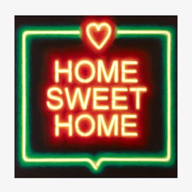 Home Sweet Home Neon Art Print