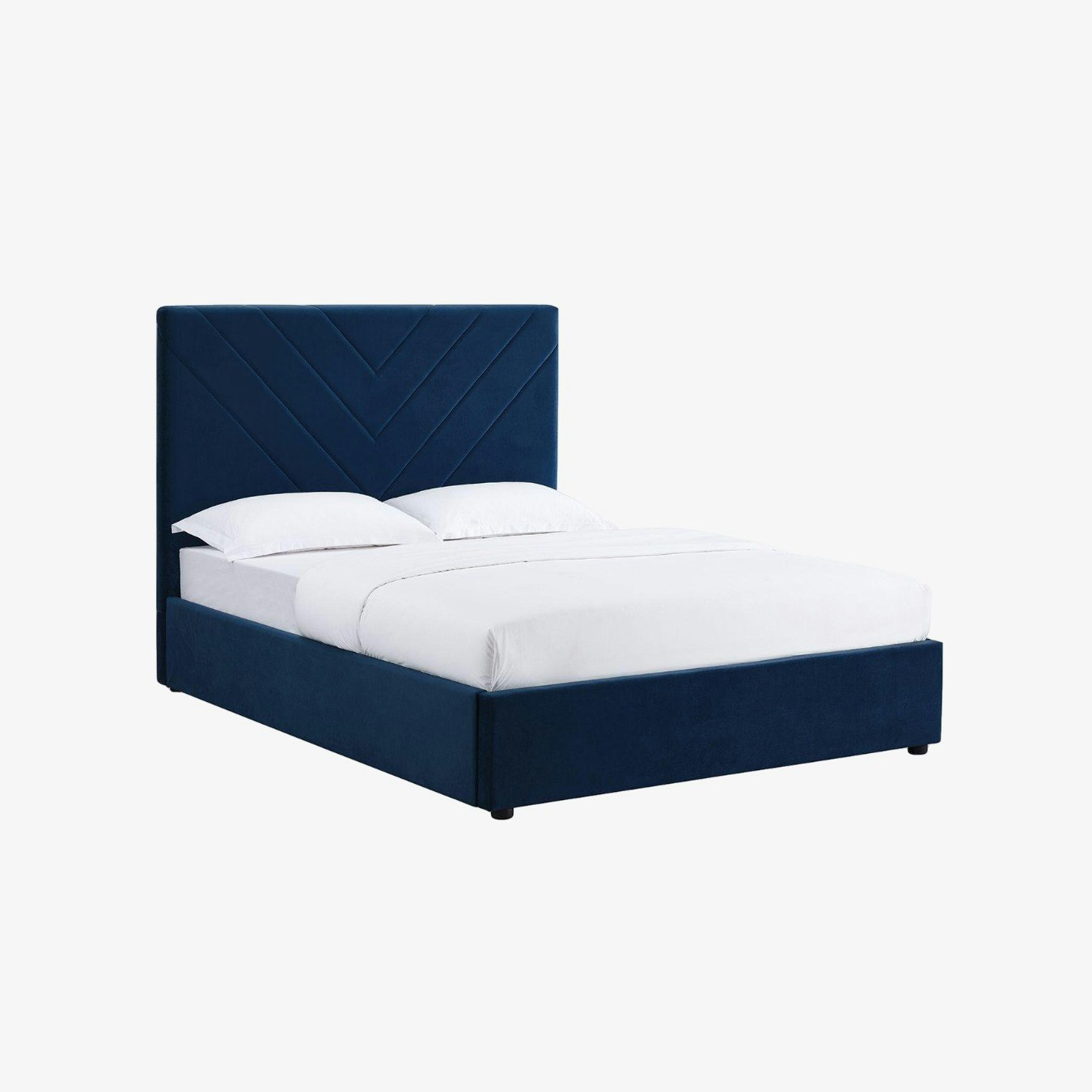 Islington Velvet Bed - Blue by G.M Furniture