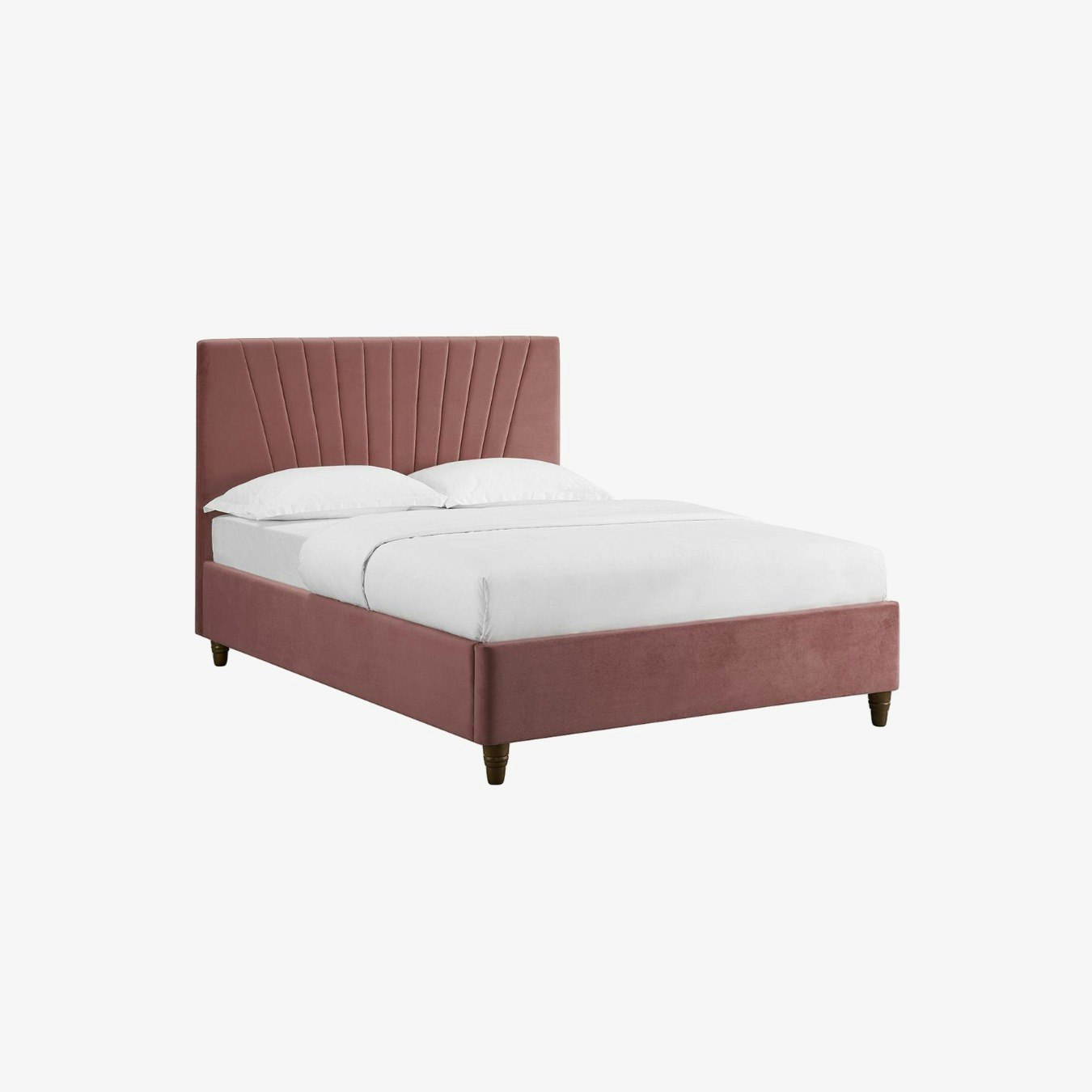 Lexie Luxe Velvet Bed - Pink by G.M Furniture