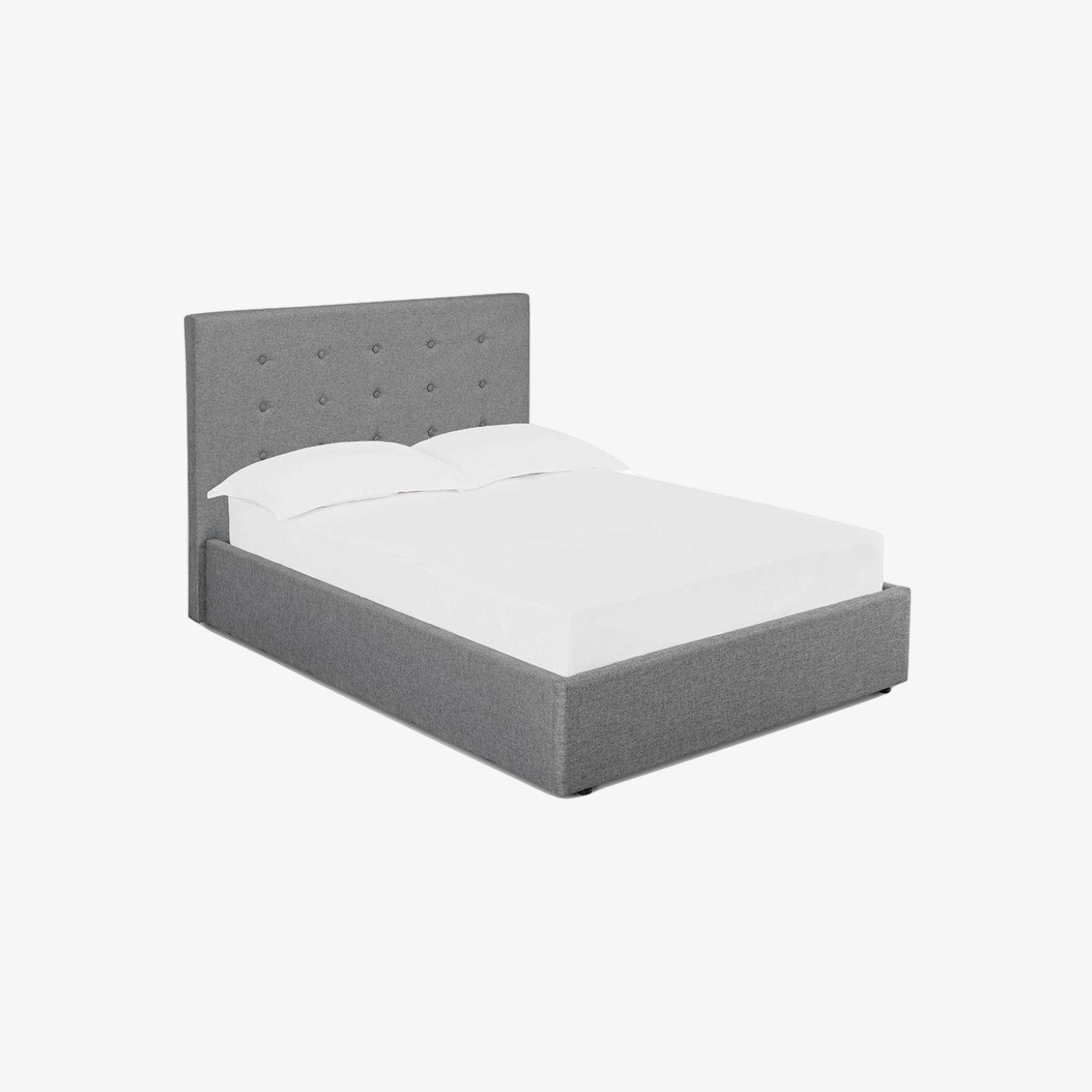 Lucca Linen Upholstered Ottoman Bed - Grey by G.M Furniture
