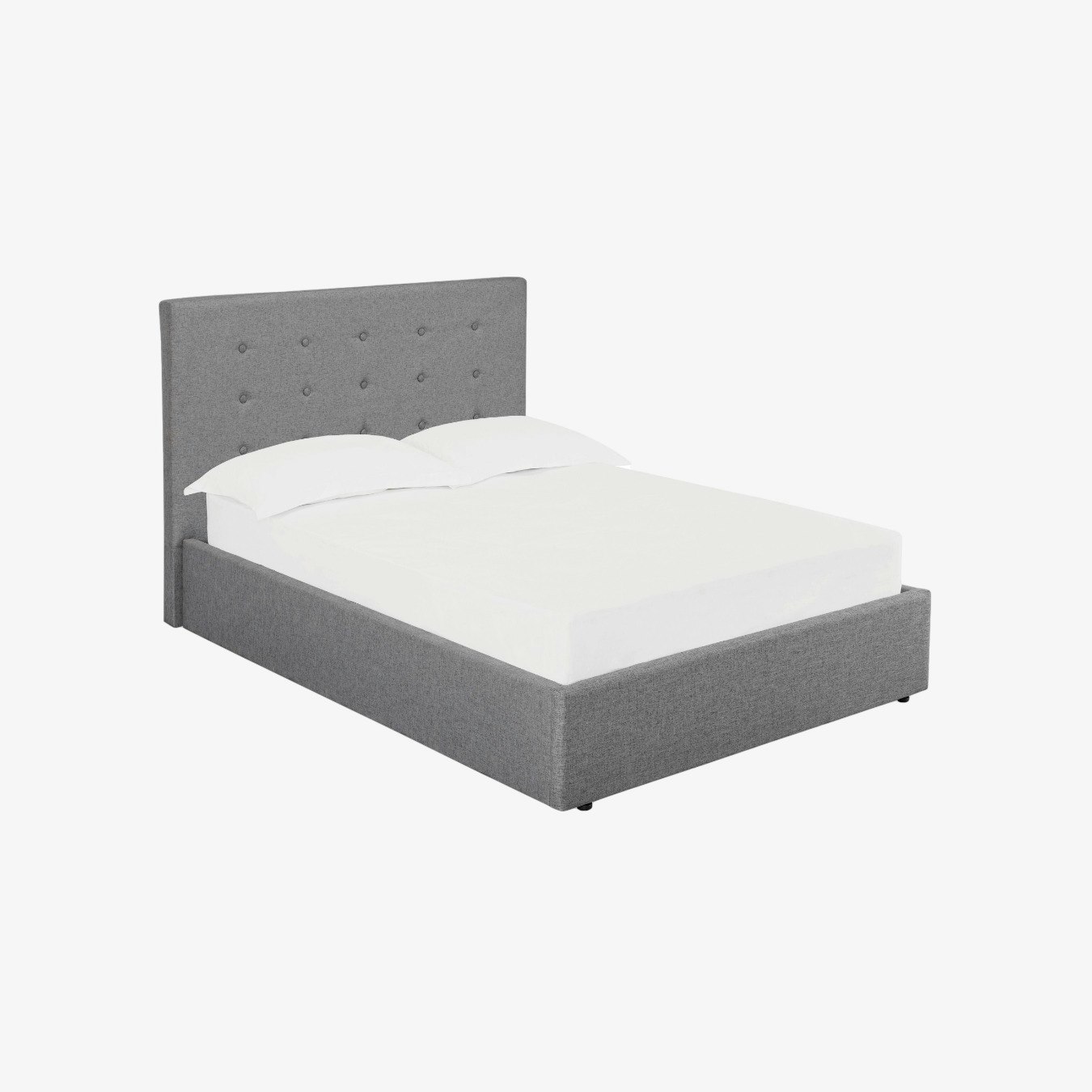 Lucca Plus Linen Upholstered Ottoman Bed - Grey by G.M Furniture