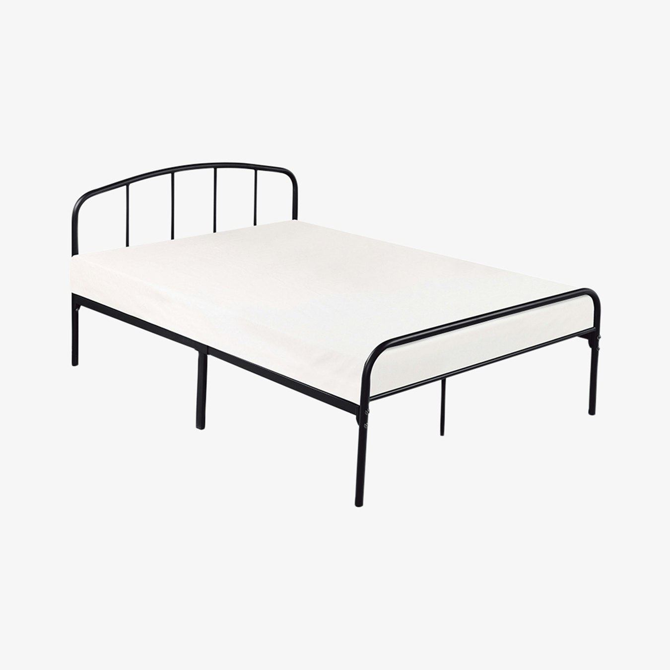 Milton Urban Industrial Metal Bed - Black by G.M Furniture