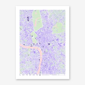 London Violet Art Print