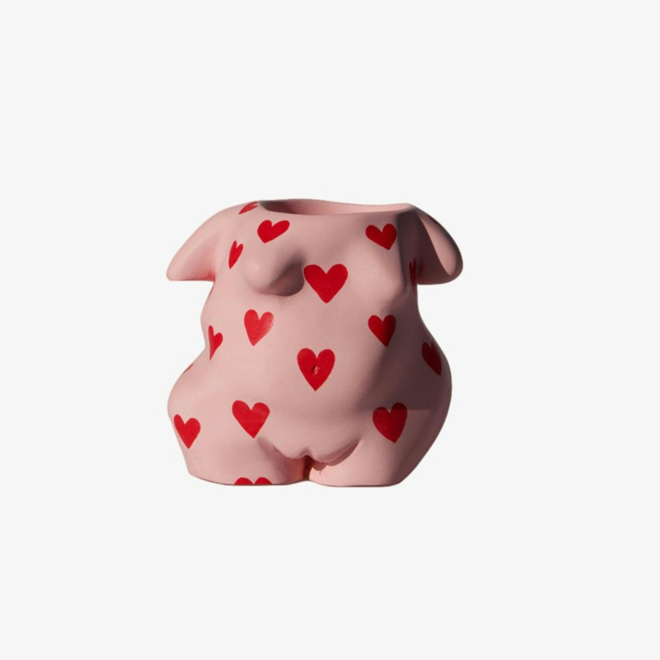 Female Torso Body Candle - Pink Heart by StudioByGeorge
