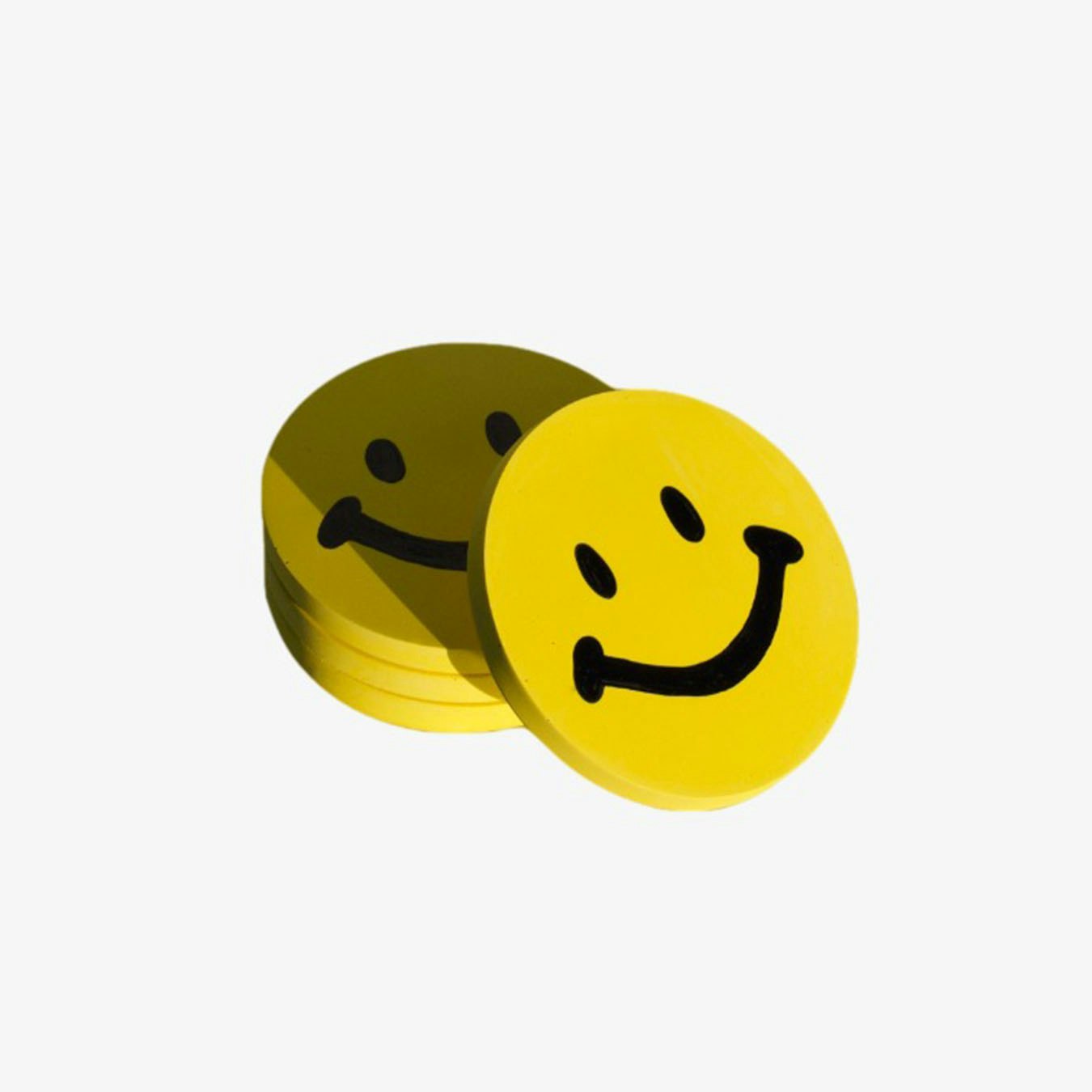 Yellow Smiley Coasters - Set of 4 by StudioByGeorge