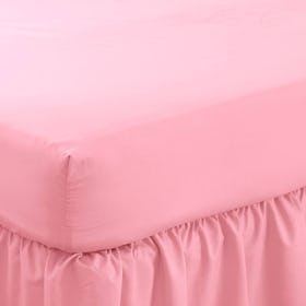 Charlotte Thomas Poetry Plain Dye Polycotton Flat Sheet - Dusky Pink