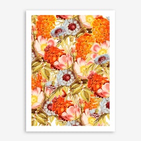 Coral Bloom In Art Print