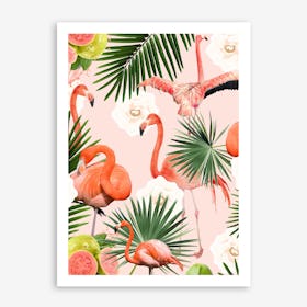 Flamingo Guava In Art Print