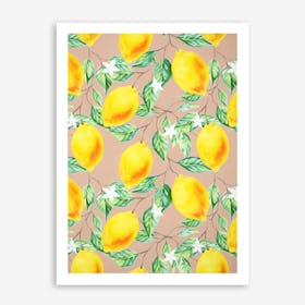 Lemon Fresh In Art Print