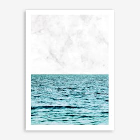 Ocean Marble II In Art Print