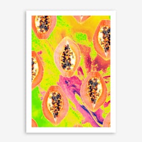 Papaya In Art Print
