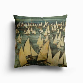 Dunkles Meer Canvas Cushion