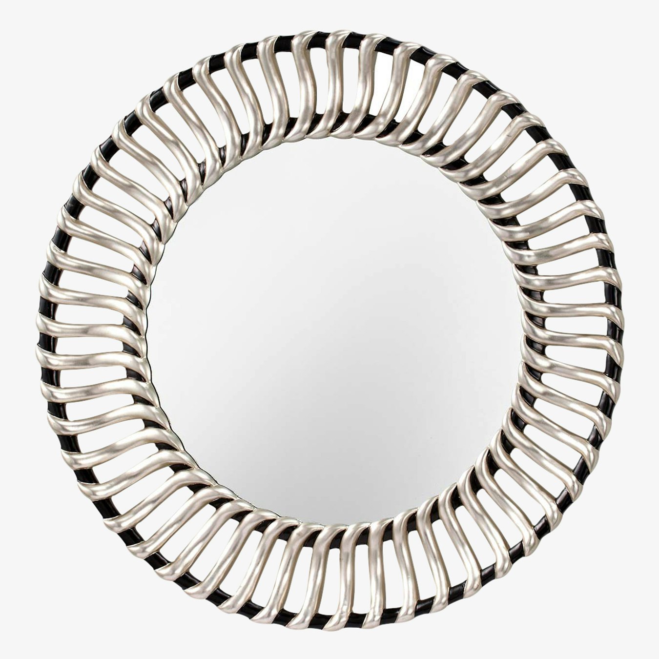 Cosmo Mirror - Black / Silver by Elstead Lighting