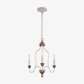 Hartsville Chandelier - Chalk Washed / Beachwood