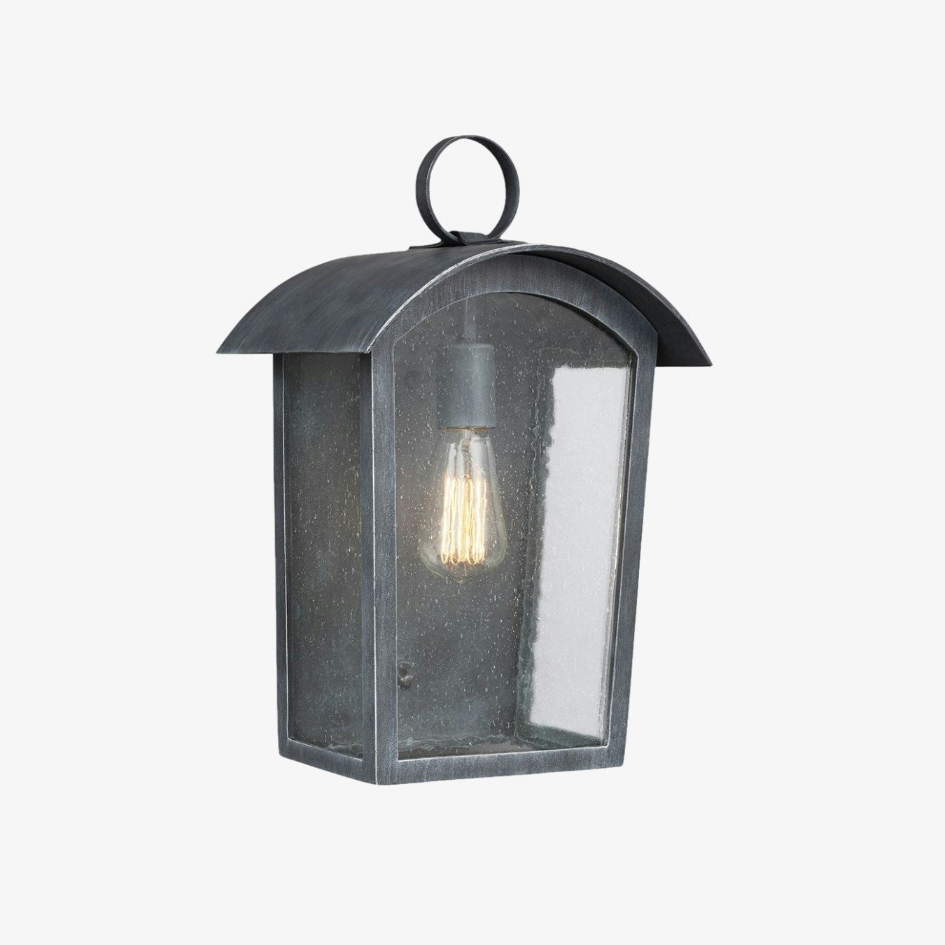 Hodges Wall Lantern - Ash Black by Elstead Lighting