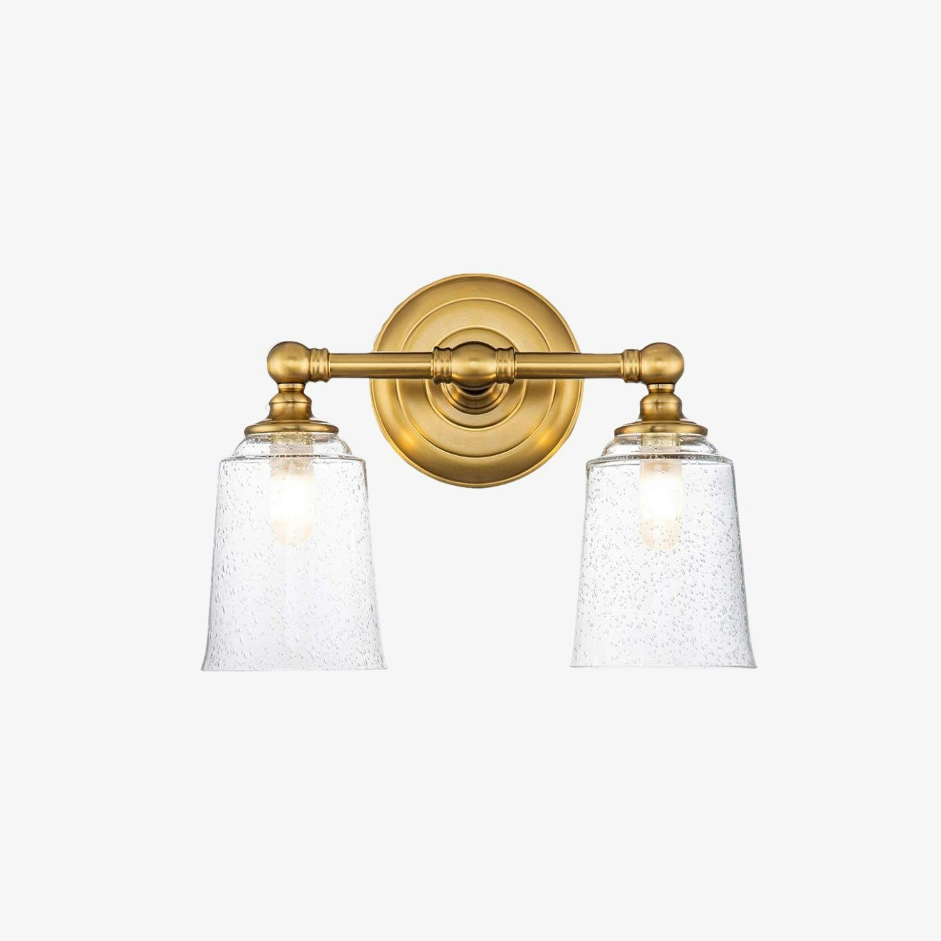 Huguenot Lake 2 Light Above Mirror Light - Burnished Brass by Elstead Lighting