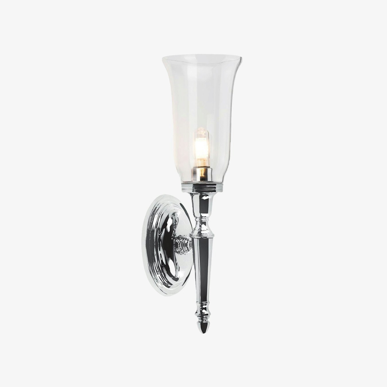 Dryden 1-Light Wall Light - Polished Chrome by Elstead Lighting