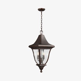 Oakmont 3 Light Chain Lantern - Patina Bronze