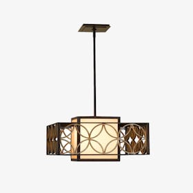 Remy 1 Light Pendant Light - Bronze / Gold