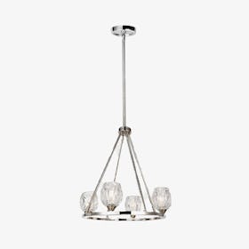 Rubin Chandelier - Polished Nickel