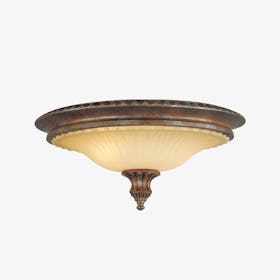 Stirling Castle 2 Light Flush Mount - British Bronze