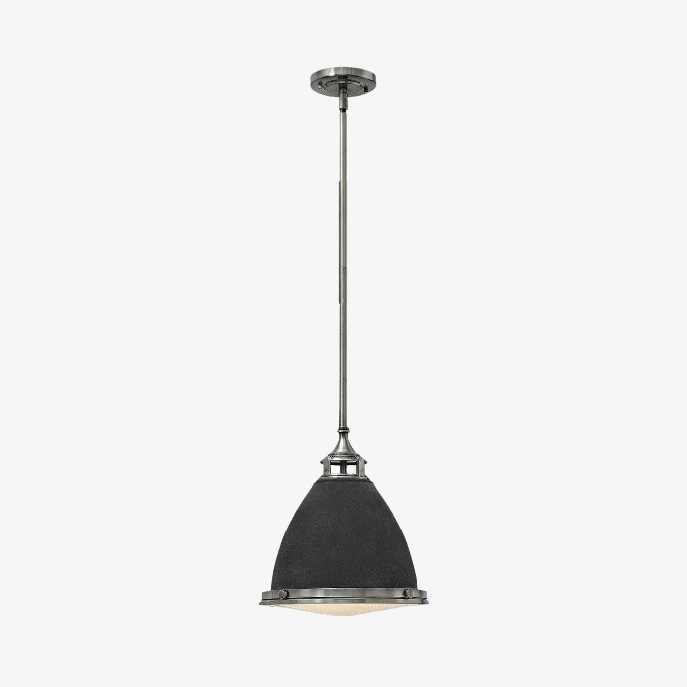 Amelia 1-Light Pendant - Aged Zinc by Elstead Lighting