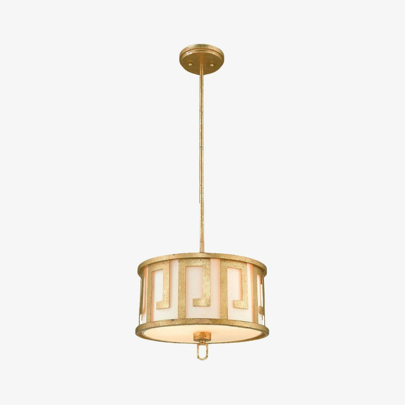 Lemuria 2-Light Duo-Mount Medium Pendant - Distressed Gold by Elstead Lighting