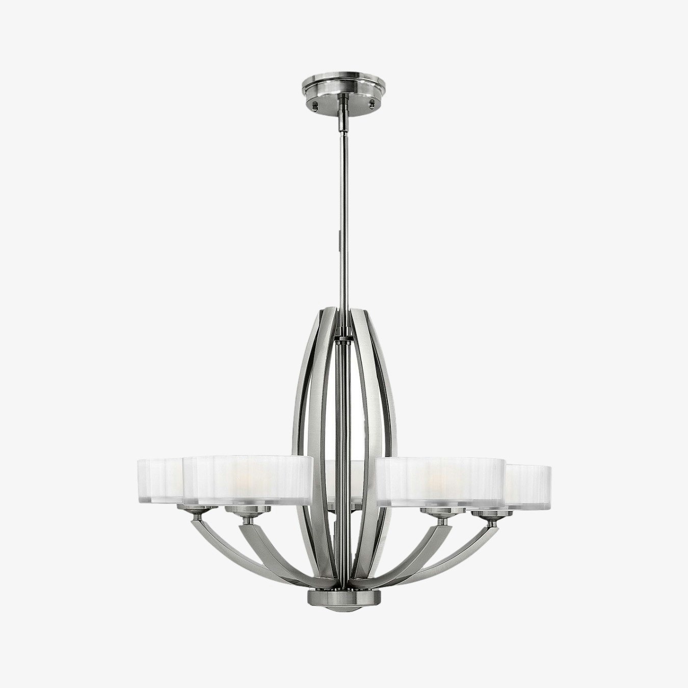 Meridian 5-Light Chandelier - Brushed Nickel by Elstead Lighting